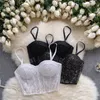 CAMISOLELE TOBLES SEKSY CUKNY PICY GIRL TOPS KOBIETA ELEGATOWA KONIERBIET KONTRESY CEKINY KOBIETY ZABEZPIECZNE Z WALNYM BRAS PLATED TANKUSKO 231023