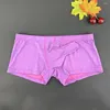 Sous-vêtements Hommes Boxers à manches longues Bulge Poche Elephant Nose Sous-vêtements Mâle Améliorer Érotique Respirant Short Confortable Rapide