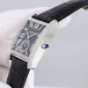 часы-танк мужские часы суперклон авто наручные часы Factory швейцарский механизм reloj BWN8 кожаный ремешок дата сапфир 34ммX44мм UHR Montre Cater с коробкой