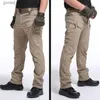 Pantalons pour hommes Pantalon tactique militaire de ville Pantalon cargo de combat pour hommes Pantalon imperméable multi-poches Pantalon d'entraînement décontracté Vêtements de randonnée Q231023