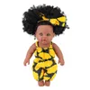 Dockor Partihandel Black Dolls 12 tum Pretty Baby Dolls for Children African Black Dolls 231023