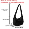 イブニングバッグは、女性のプリーツバブルクラウドショルダーラージハンドバッグデザイナー231023に適した水平ボディバッグ