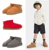 Mini Boy girl children Kids snow boots Sheepskin Plush fur keep warm with card dustbag Small 5281 Ankle Soft comfortable Casual shoes Beautiful gifts354