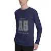 Herrpolos ämne A5 - The Lim Long Sleeve T -shirts överdimensionerade t -skjorta skjortor grafiska tees plus size tops mens stora och långa