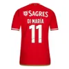 Maglie Benfica 2023 2024 Di Maria Men maglia di calcio 23 24 A trasloco 3 ° calcio camicie da calcio Kit Kit Grimaldo Darwin Chiquinho Rafa Sefeqovic Uniforms Set di bambini