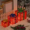 Décorations de Noël pour porche, décoration pour la saison des fêtes, coffret cadeau festif, cadeaux avec nœuds papillon d'intérieur
