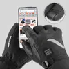 Sports Gloves Electric heating gloves winter windproof waterproof hot skiing gloves rechargeable heating gloves snowmobile heat gloves 231023