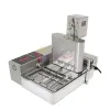 4-рядная коммерческая автоматическая машина для пончиков, электрическая машина для приготовления пончиков, фритюрница для пончиков