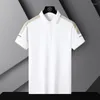 メンズポロス夏の短袖Tシャツラペルハイエンド刺繍ポロシャツ半スリーブのビジネストップ