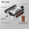 Bike Pedals WEST BIKING Bike Pedals Anti-slip Aluminum Alloy Ultralight Cycling Pedals 14mm Thread Diameter Mountain Road Bicycle Pedal 231023