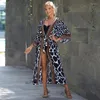 Saia de roupa de banho feminina praia protetor solar blusa cinto cardigan férias maiô biquíni xale pijama