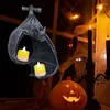 Castiçais de Halloween Castiçal para quarto Banheiro Suporte de parede Bat