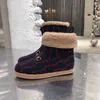 Designer Boots Paris Luxury Brand Boot Echte lederen enkel laarsjes vrouw korte laars sneakers trainers slipper sandalen in 1978 W422 01