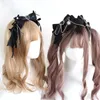 Fontes de festa lolita preto punk hairpin arco hairband clipe lateral cocar jk acessórios de cabelo b2337