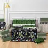 Designer Green Tarassaco Fiore Farfalla Modello Coperta Decorazione della casa Aria calda condizionata Divano Coperta 150x200 cm con confezione regalo