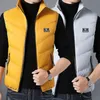 Men's Vests Warm Padded Thick Brand Casual Fashion Sleeveless Vest Jacket Autumn Winter Classic Waistcoat Coat Korean Mens Clothes 231023