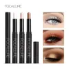 Ögon Shadow Focallur 24 färger Eyeshadow Stick Waterproof Eye Shadow Pen Eyes Highlighter Cream Pencil For Women Beauty Makeup Cosmetics 231023