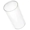 Bougeoirs en verre, support transparent, cylindre, abat-jour pour bougies pilier, pot de couverture