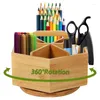 Storage Boxes Pen Holder For Desk 360 Rotatable Pencil Container With Large Capacity Rotating Supplies Offices