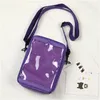 Abendtaschen Japanische transparente kleine quadratische Schmerztasche Diagonal Ita One Shoulder Tragbare Leinwand Baby Casual Wild Fashion Handtasche 231023