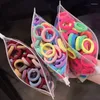 Akcesoria do włosów 100/200PCS 50PCS Kolorowe elastyczne wiązki paski Strapies Scrunchie