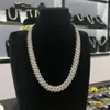 15 mm 20 mm szerokość srebra 925 VVS Moissnaite Diamond Cuban Link łańcuch 18K Real Gold Hip Hop Naszyjnik