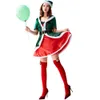 Cosplay Christmas Costume Women Designer Cosplay Costume Green Elf Party Role Playing Carnival Cosplay Green Elf Performance Dress Girl