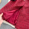 Kleines, duftendes, windiges, grobes Tweedkleid im französischen Stil Netizen Neues, leichtes, luxuriöses High-End-Gefühl, elegantes Kleid mit Temperament und Bund