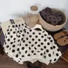 Kleidung Sets Kinder Set 2023 Frühling Herbst Jungen und Mädchen Koreanischen Stil Polka Dot Casual Crewneck Hoodie Hosen Zwei Stück