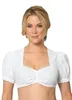 Kvinnors T -skjortor Kvinnor Bavarian Oktoberfest Cotton Blus Sexig spets Kort ärm Dirndl Festival White Shirt Puff Sueseves Crop Top