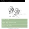 Stud Earrings Classic Women's 925 Sterling Silver Clover Jewelry - Allergy Free Push Back