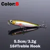 Appâts Leurres 1 pièces 55 cm 32g crayon flottant leurre de pêche haut chiens d'eau dur Wobbler appâts artificiels attirail Pesca 231023