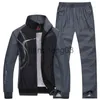 Męskie dresy męskie dresowe dresowe dresy biegowe jogging sportowy sport fitness 2 sztuki kurtka + brespants Basketball Football Track Suits J231023