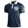 Polos masculinos vintage t-shirts 3d impresso velho clube camisa polo casual verão camiseta padrão retro manga curta topo roupas de grandes dimensões