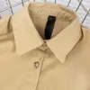 Casual Shirt Luxury Designer Business Shirts Mens Polo Shirt Leather Embroidered Jacket Oversize Men Women Long Sleeve Tshirt Fashion Cardigan Coat