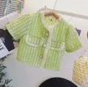 Clothing Sets Retail 2023 Baby Girls Summer Formal Lady Top Skirts Princess Sweet Suits 2-7T