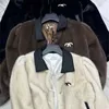 Winter Premium Lapel Short Fur A luxury CC quasi-luxury brand fur high quality luxury zipper lapel vintage