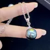 Pendants Cool Pearl Pendant Necklace Women Jewelry Gift 2023 Trendy Silver 925 Chain Clavicle For Lady Birthday Choker Bijou