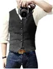 Men's Vests Suit Vest Blue Single Breasted Woolen Blended Mens Denim Jeans Waistcoat Jacket Slim Fit Casual Formal Business 231023