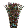 Dekorativa blommor 12 st 40 cm knoppgrenar konstgjorda blommjärntråd dekoration scrapbooking kransfal