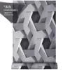 Fonds d'écran Nordique Gris Imitation Bambou Tissage Papier Peint Géométrique Grille Moderne Minimaliste Salon Chambre Fond Mur