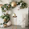 Kerstversiering Retro Groene Ballon Slinger Boog Kit Bruiloft Verjaardag Ballonnen Decoratie Feest Voor Baby Douche Decor 231023