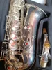 Saxofone alto prateado yas-82z, marca japonesa, saxofone de sopro, e-flat, instrumento musical super com remessa profissional, presente de boquilha