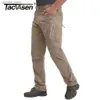Męskie spodnie Tacvasen Summer Lekkie spodnie Męskie Taktyczne spodnie rybackie na zewnątrz nylon Szybkie suche spodnie ładunkowe Spodnie Prace Spodnie Q231023