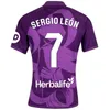 Club Team 23-24 Real Valladolid Soccer 10 Ivan Sanchez Jerseys 25 John 18 Sergio Escudero 20 Stanko Juric 9 Marcos Andre 35 Ivan Bikoue Football Shirt Kits Purple White