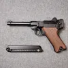 Luger P08 Shell Ejecting Laser Toy Gun Blowback Adult Metal Airsoft Gun Realistic Movie Props