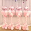 Christmas Decorations 1 2set Adjustable Balloon Column Stand Metal Holder with Plastic Base for Wedding Decor Birthday Baby Shower Party 231023