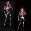 Cosplay Day of the Dead Women Scary Ghost Costume Rose Skeleton Halloween Sexig Devil Jumpsuit Girl Carnival Party Clothing for Adult Kid 231023