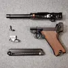 Luger P08 Shell Ejecting Laser Toy Gun Blowback Adult Metal Airsoft Gun Realistic Movie Props