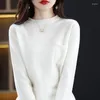 Women's Sweaters Cashmere Sweater Merino Wool Knitted O-Neck Long Sleeve Top 2023 Autumn Warm Pullover Winter